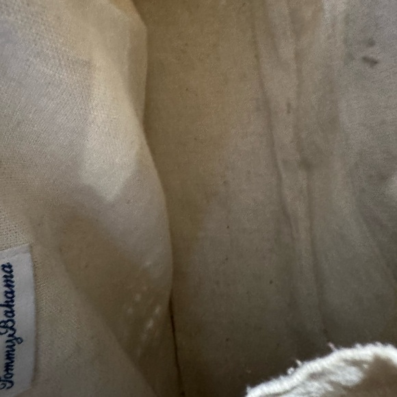 Tommy Bahama Woven Straw Shoulder Bag with Brown Handles - Picture 4 of 6